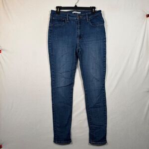 Levis 721 High Rise Skinny Jeans Womens 31 Blue Stretch Denim Mid Wash
